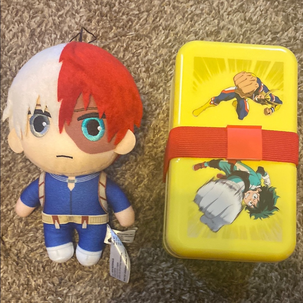 My Hero Academia Plush Todoroki Plus Bento Box